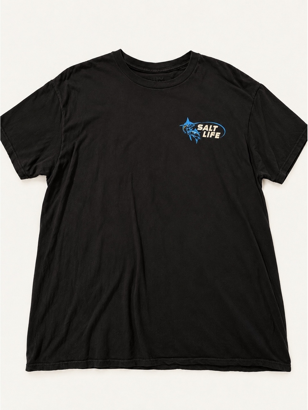 Salt Life Shut Up and Reel Black Fishing T-Shirt XL NWOT